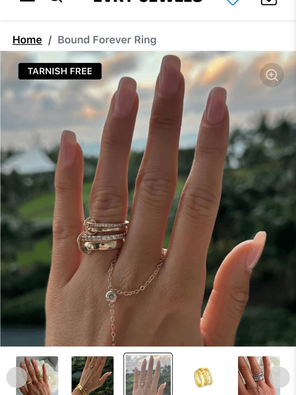 Bound Forever Ring - Rose Gold Stacked Pavé Band
